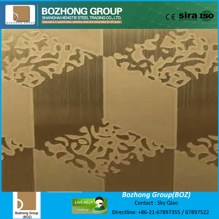 Etched Stainless Steel Plate in Belize